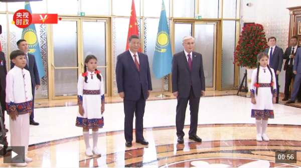 天美配资 独家视频丨中哈两国元首共同欣赏哈萨克斯坦少年儿童的文艺表演