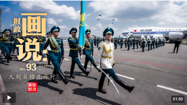 启运操盘 时政画说丨又到石榴花开时