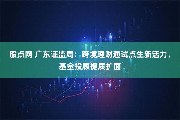 股点网 广东证监局：跨境理财通试点生新活力，基金投顾提质扩面
