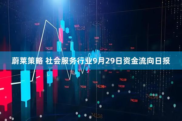 蔚莱策略 社会服务行业9月29日资金流向日报